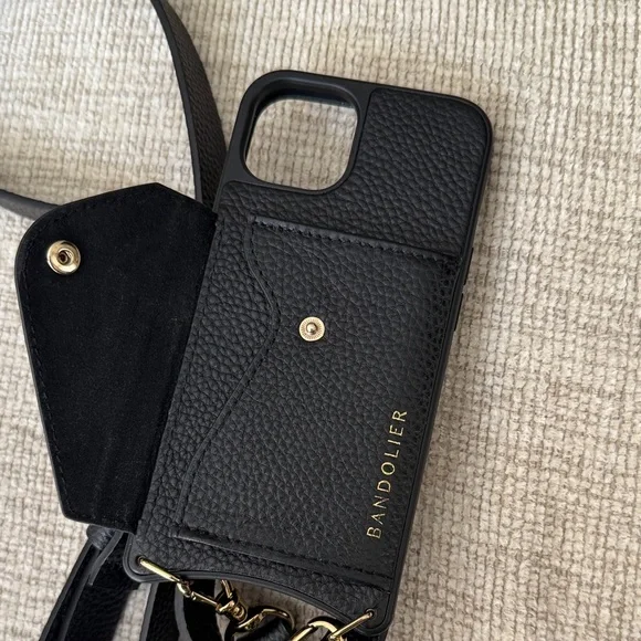 Bandolier Black Phone Case with Gold Accent ~ iPhone 13 - Picture 6 of 6